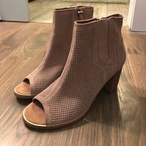 Toms Open Toe Booties